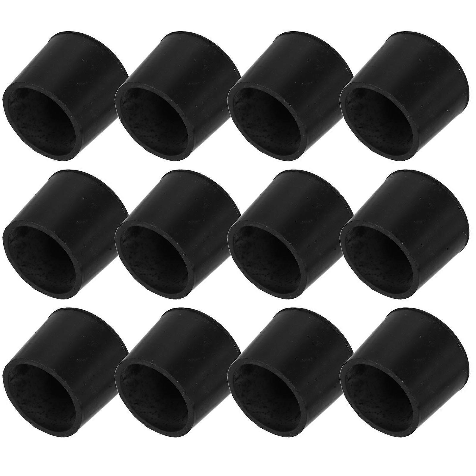 Trampoline Foot Pad Rubber Caps for Protecting 24Pcs Black