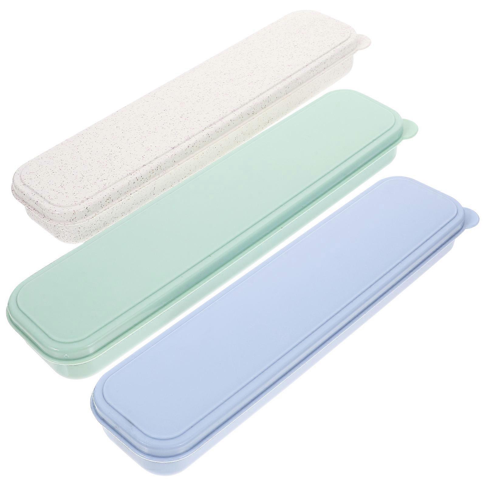 30 Pcs Slim Pencil Box Storage Organizer For Cosmetics And Small Items Travel Use Durable PP Material