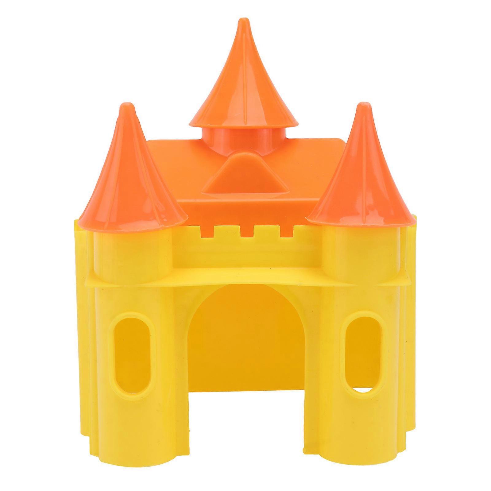 Yellow Plastic Hamster Nest Sleeping House for Pet Use 1Pcs Luxury Hideout Toy
