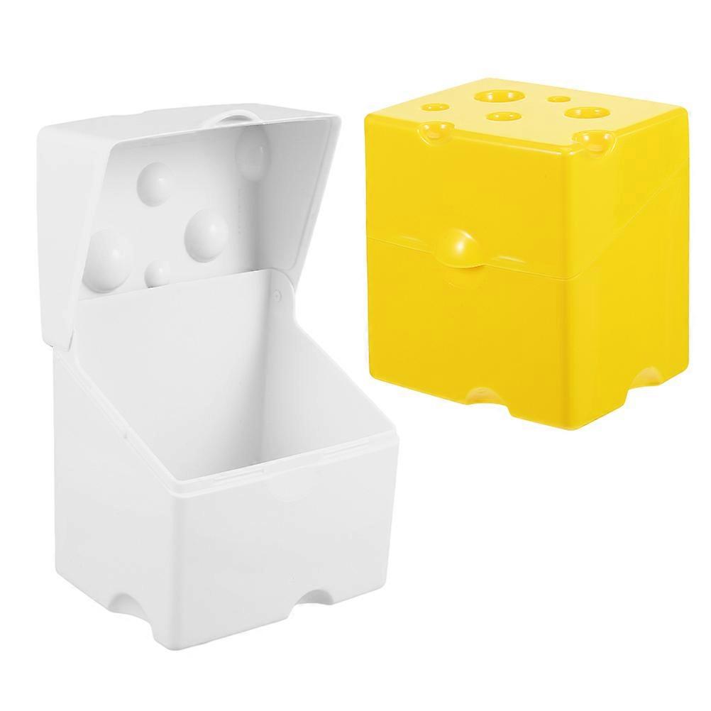 Cheese Storage Container for Fridge with Flip Lid 2Pcs Set for Freshness