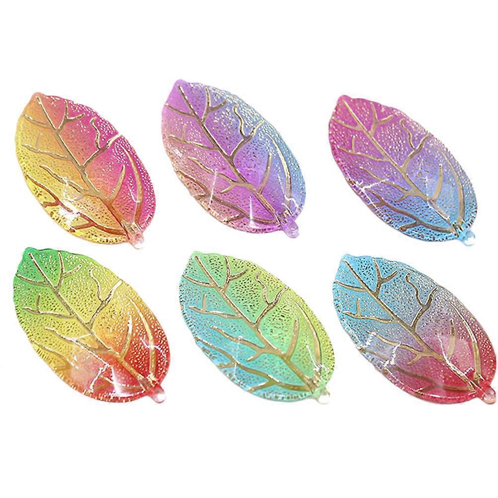 Leaves Accessories Resin for DIY Handmade Crafts 30Pcs Assorted Colors