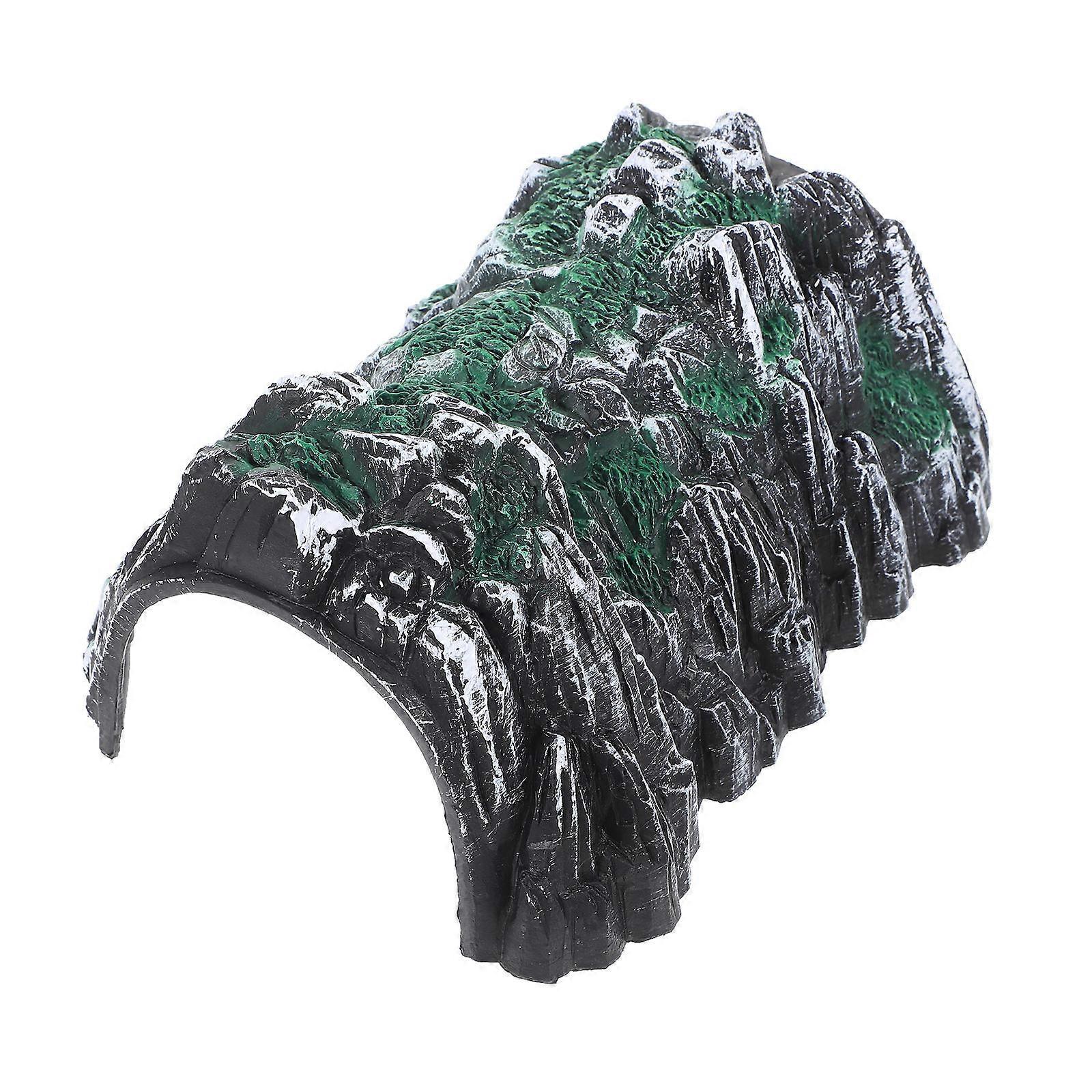 DIY Miniature Railway Scene Accessory With Cave Tunnel Shape 8 Pcs Decoration For Kids Plastic Model