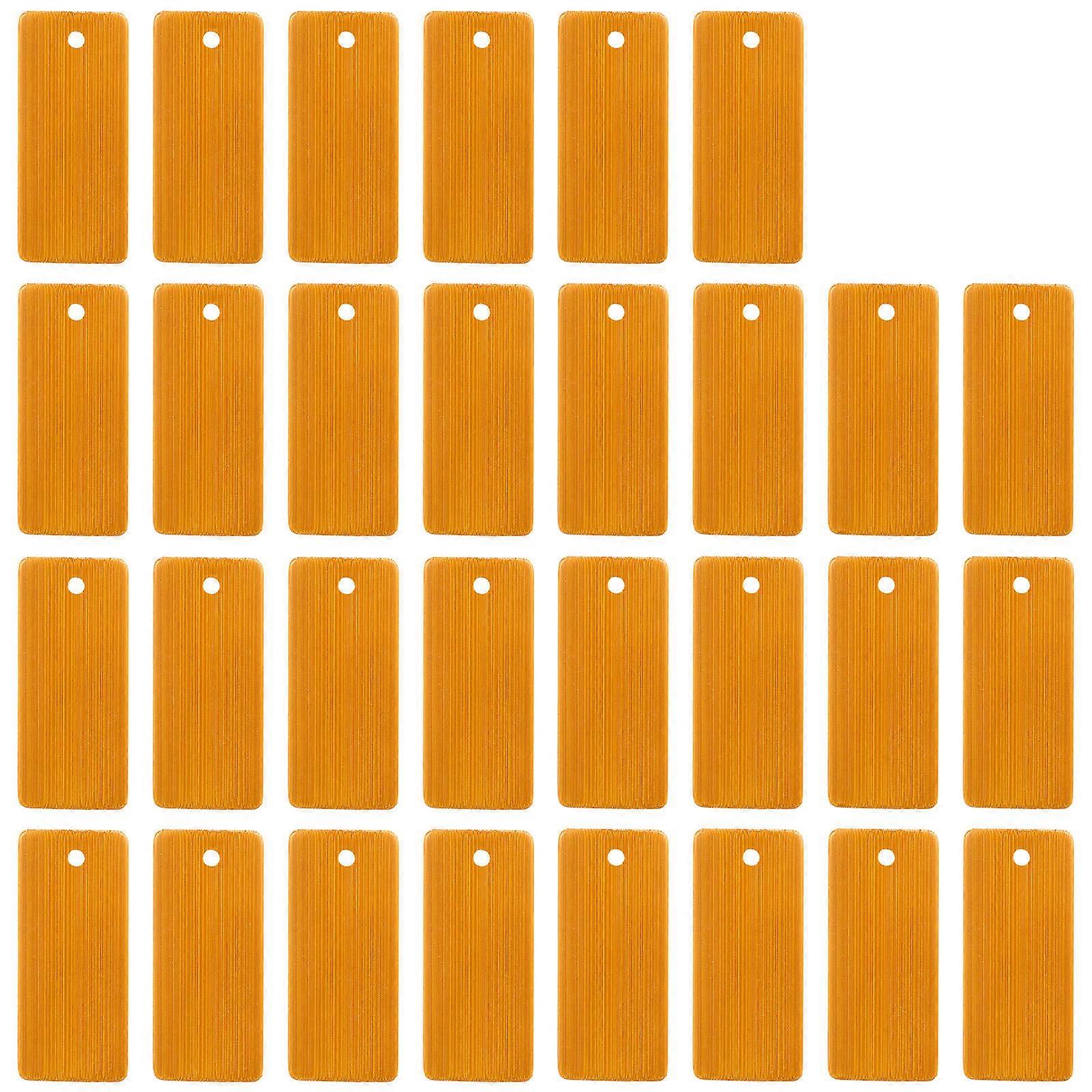 DIY Keychain Pendants Bamboo Tags 150 Pcs Suitable For Car Key Ornaments Light Brown Blank Surface Stringing