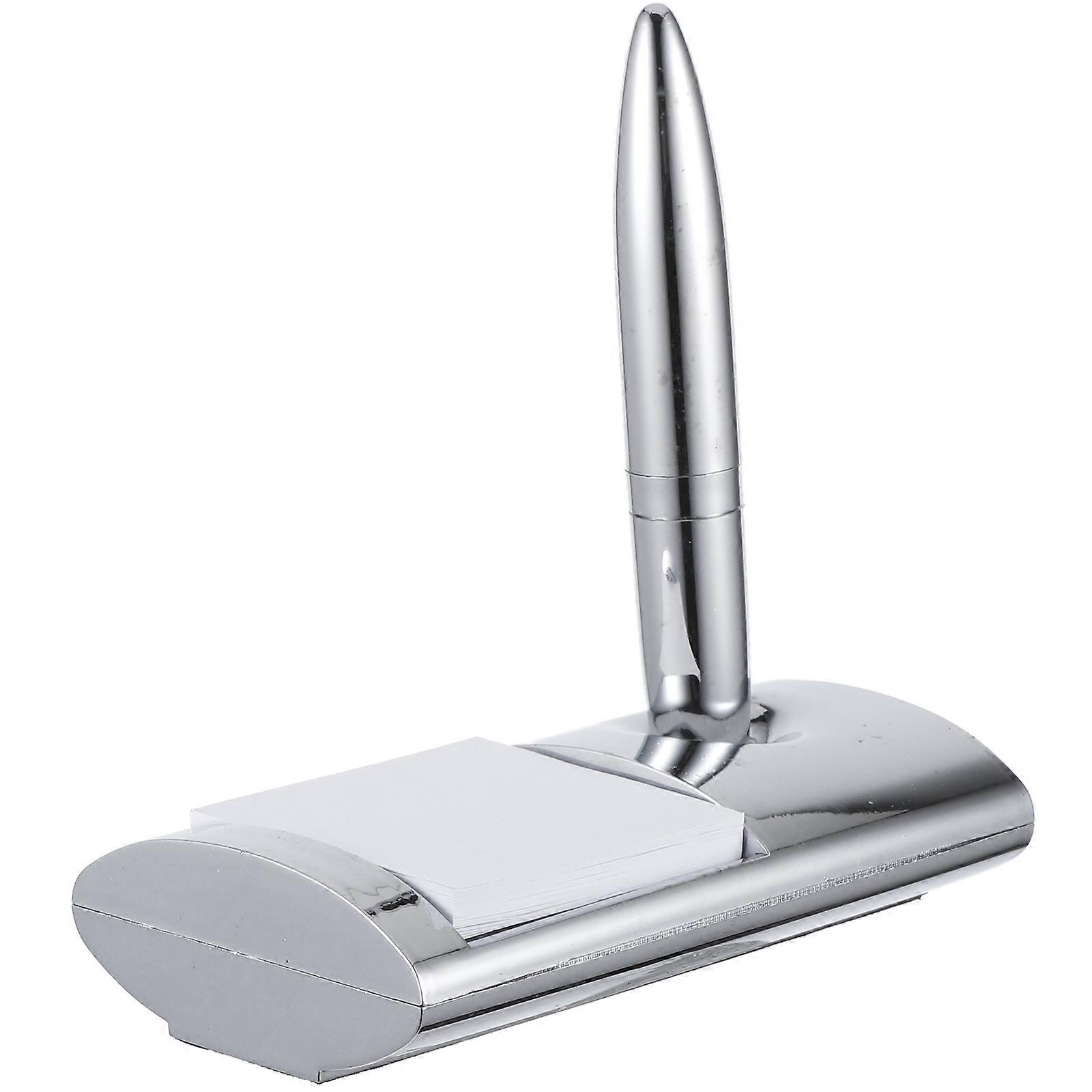 4Pcs Silver Desktop Signing Pen for Professional Writing with Base