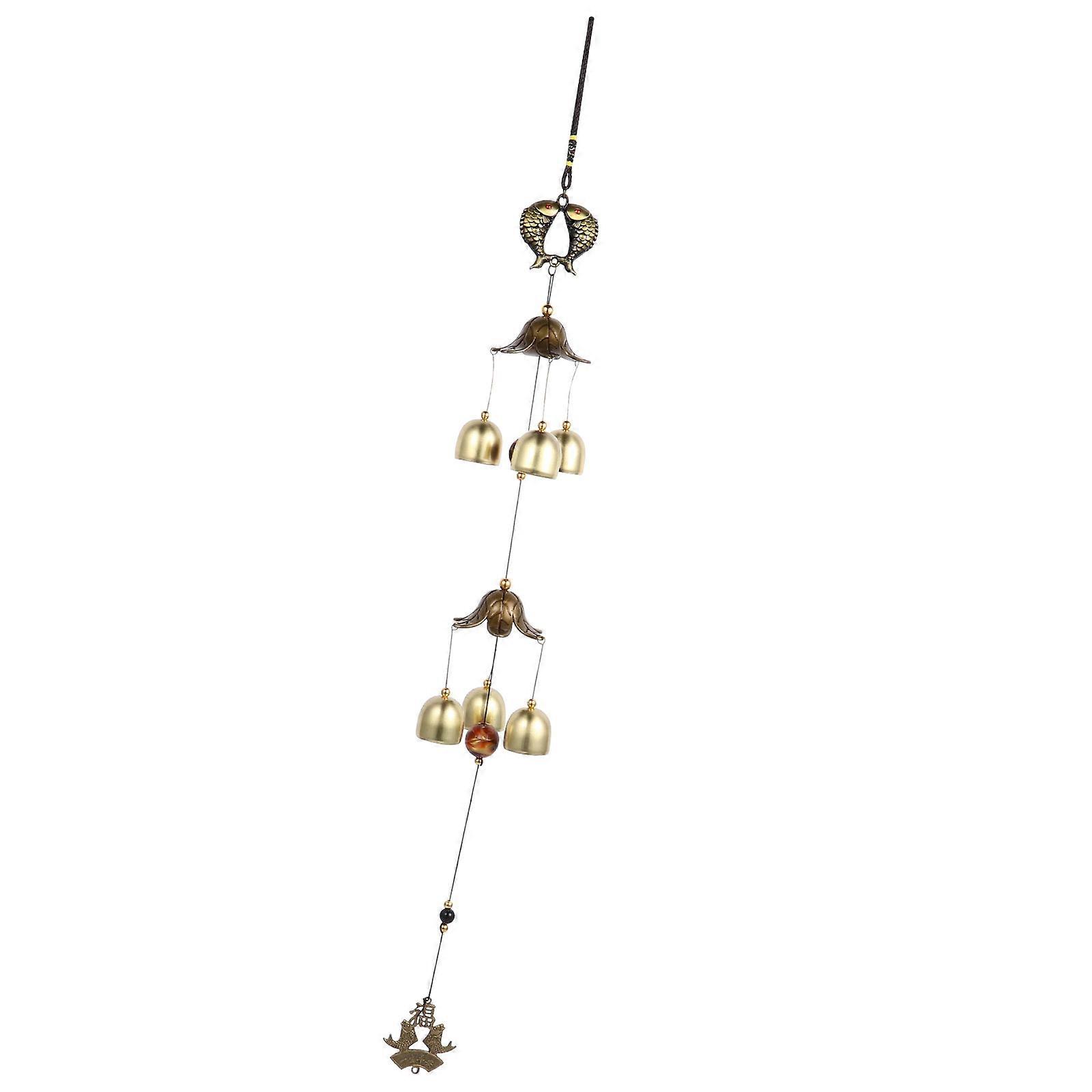 Creative Wind Chime Hanging Alloy Bell for Decor 3Pcs Set