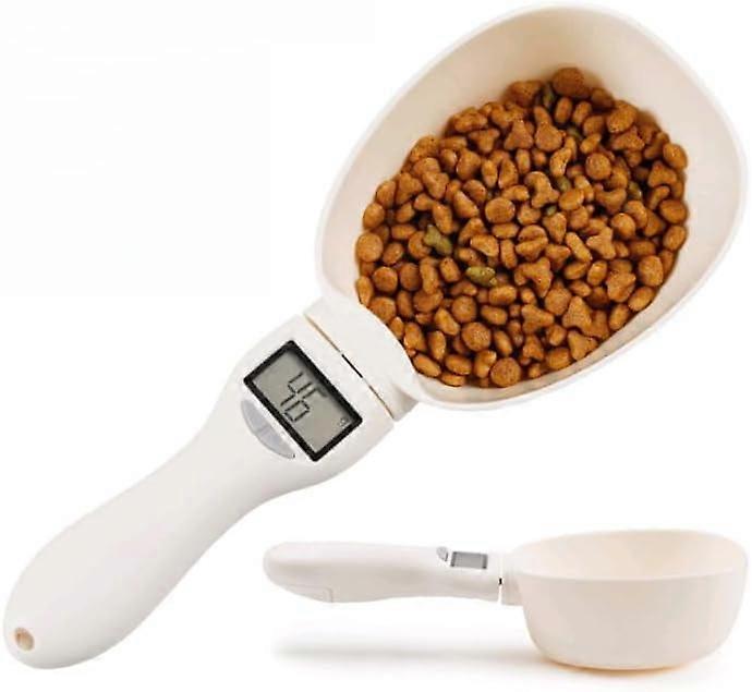 HeeHom Digital Measuring Spoon Scale 800g/0.1g, LCD, Replaceable Spoons, High-Precision Sensor, Easy for Balanced Ratios, White