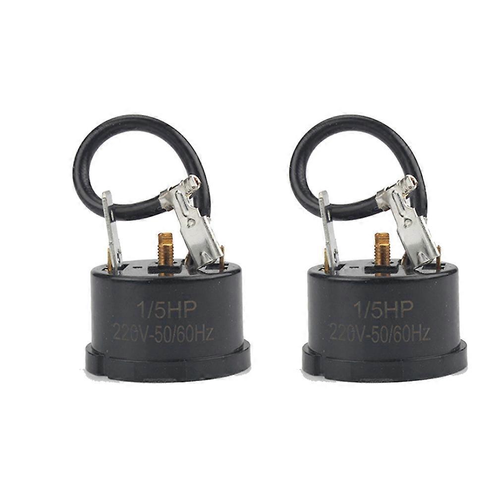 2Pcs 1/5HP 150W Refrigerator Thermal Overload Protector Compressor