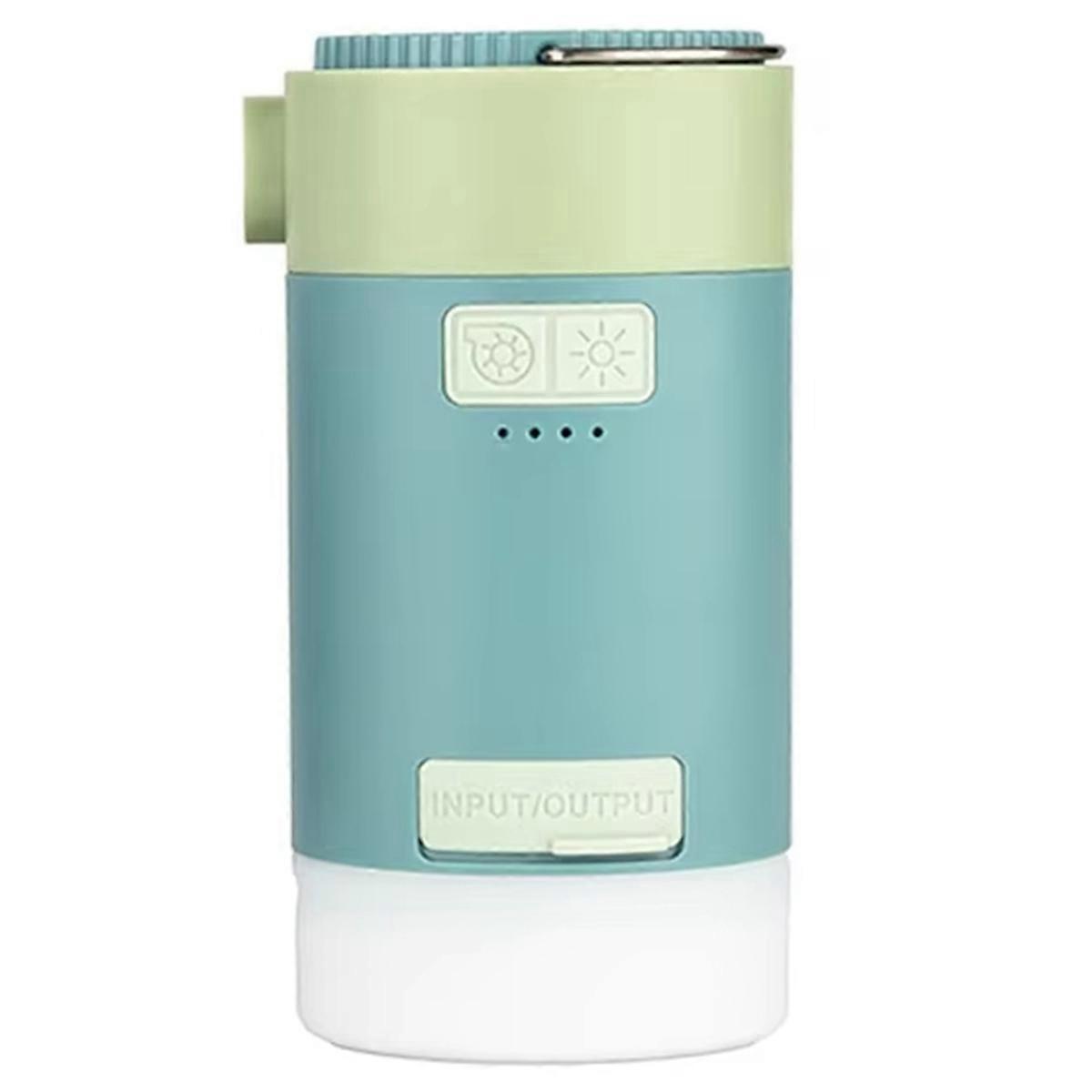 Versatile Electric Air Pump with LED Light, Compact for Camping, Inflatables, USB Charging,Ideal for