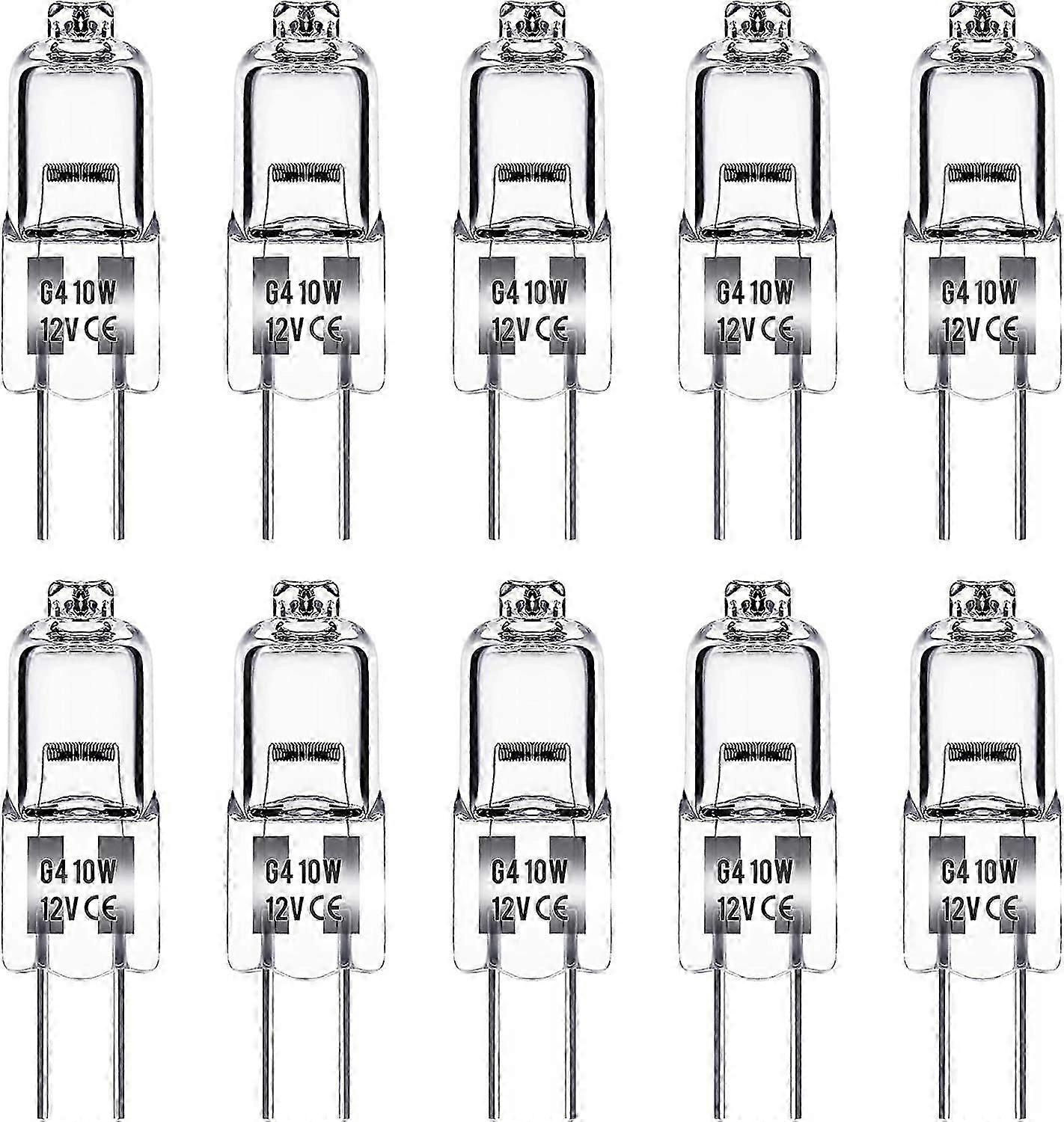 G4 Halogen Bulb, G4 Bulb 12V 10W, Warm White 3000K, 150LM, Dimmable, G4 Halogen Lamp, Clear Capsule Lamp