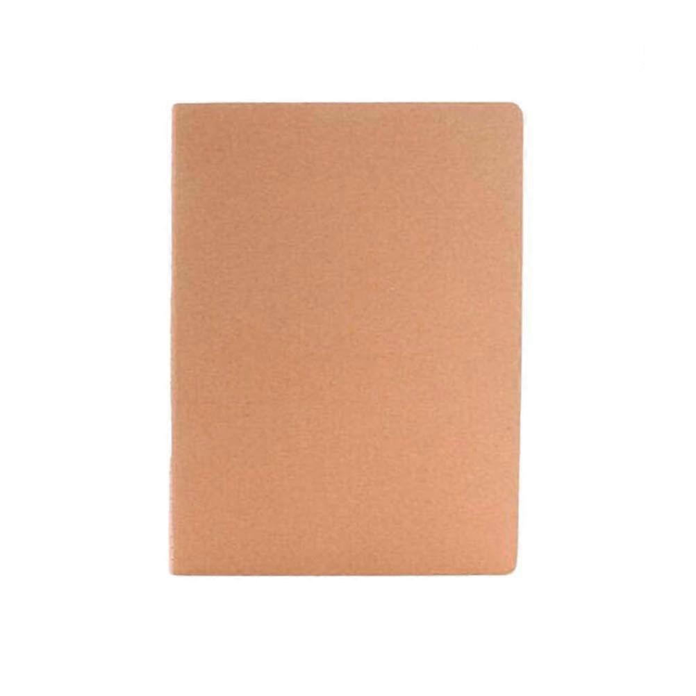 Kraft Notebooks Blank Travelers Notebook Blank Page Notebook Chocolate Color 14 x 10 x 0.5 cm DIY Recording Experiences 18Pcs