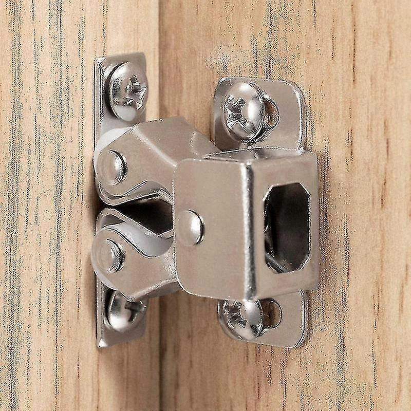 4 Pack Double Roller Cabinet Latch Hardware Catch Set