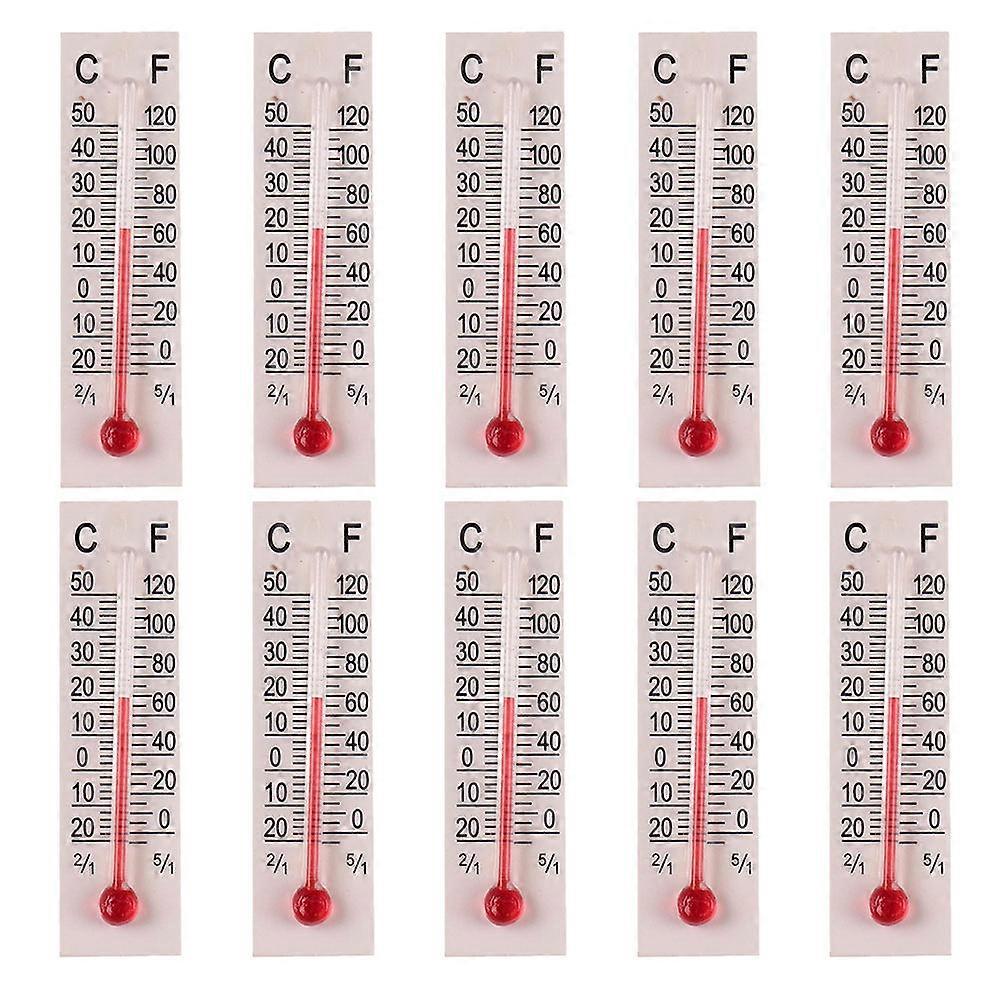 Miniature Thermometer Dollhouse Thermometer Models for Precise Reading 50Pcs