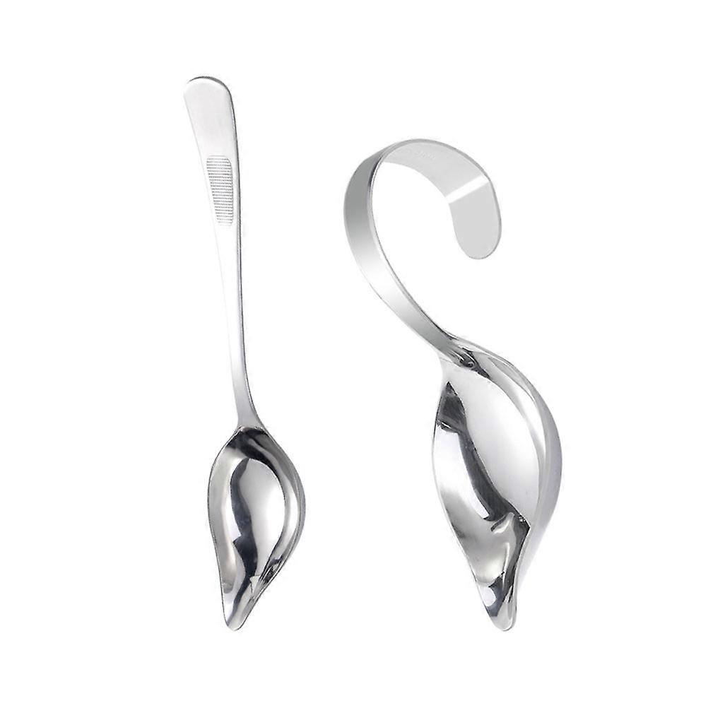 Stainless Steel Sauce Spoons Creative Sauce Spoons for Home Use 2Pcs