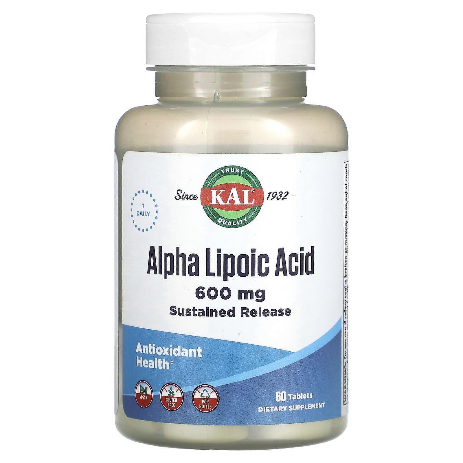 Alpha Lipoic Acid, 600 mg, 60 Tablets