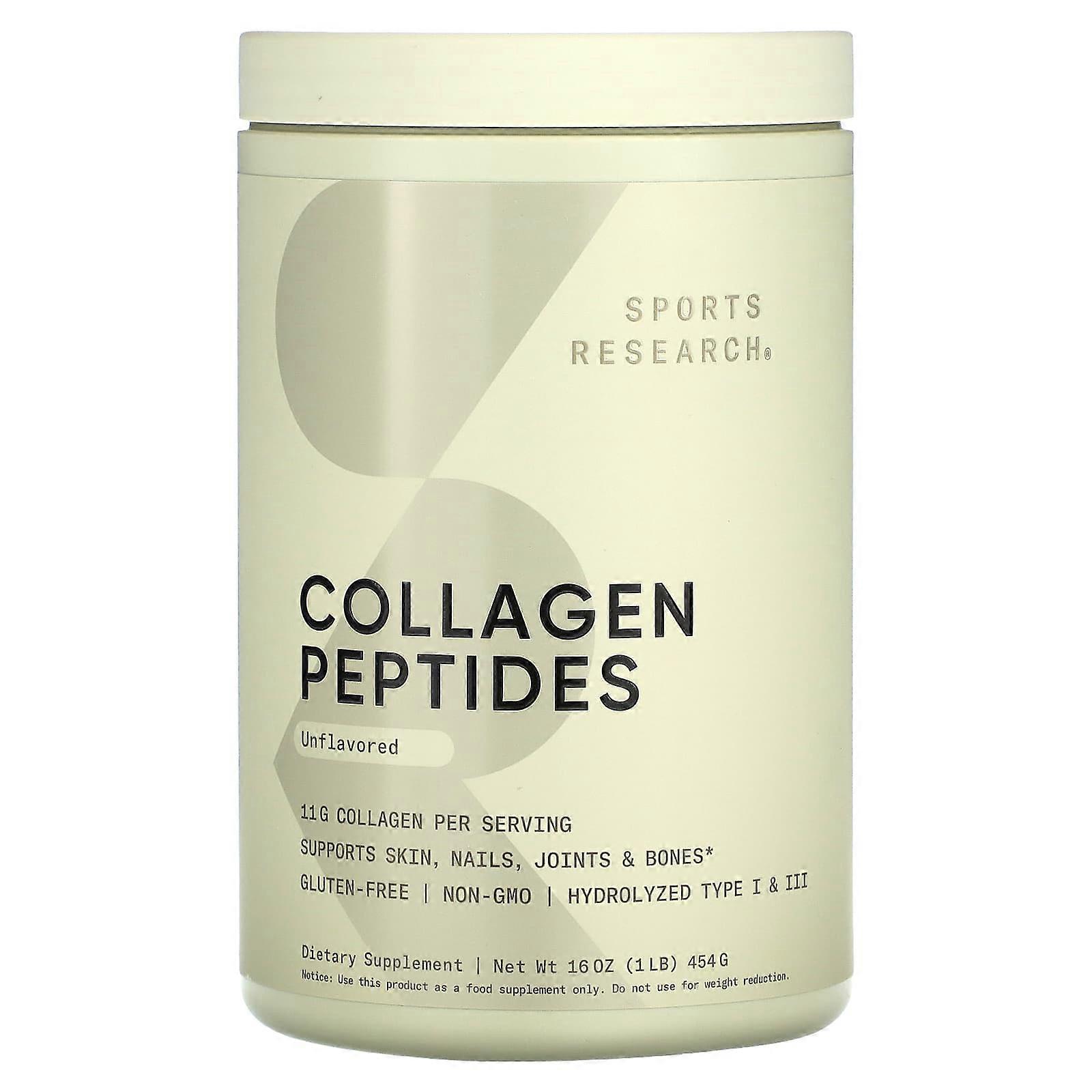Collagen Peptides, Unflavored, 1 lb (454 g)