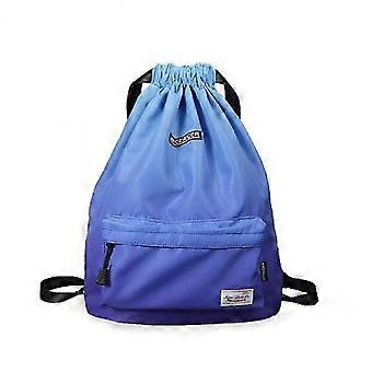 2025 Bolsas impermeáveis com cordão, mochilas de ginástica impressas, mochilas esportivas compatíveis com compras, natação, ioga, homens, mulheres, meninas, estudantes