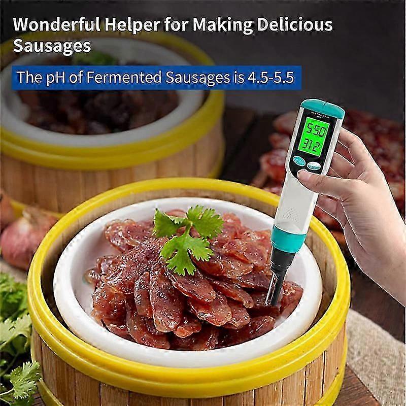 Waterproof Digital pH Meter with ATC for Food and Water Testing