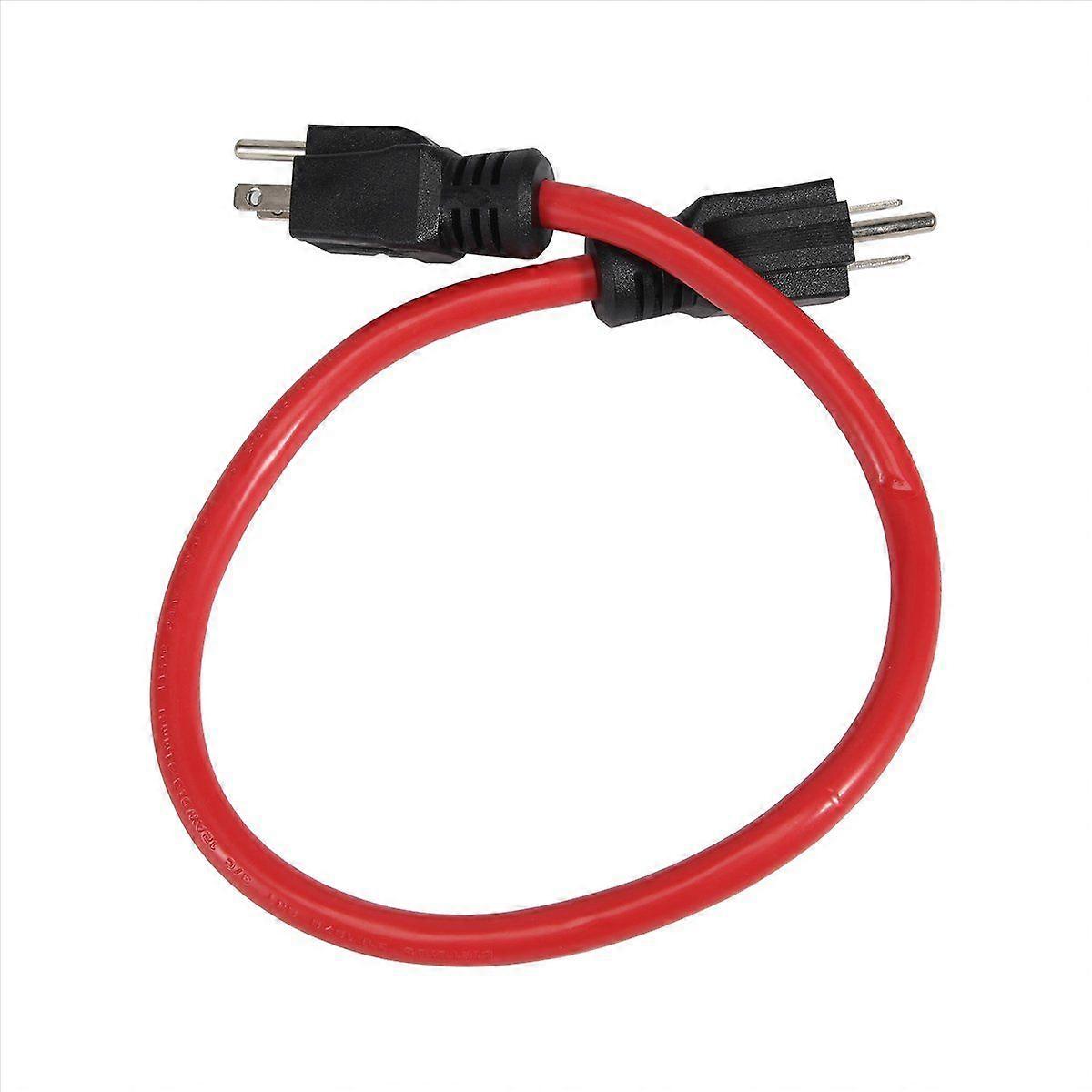 3 Prong Male To Male Extension Cord, Generator Adapter Cord (Red)