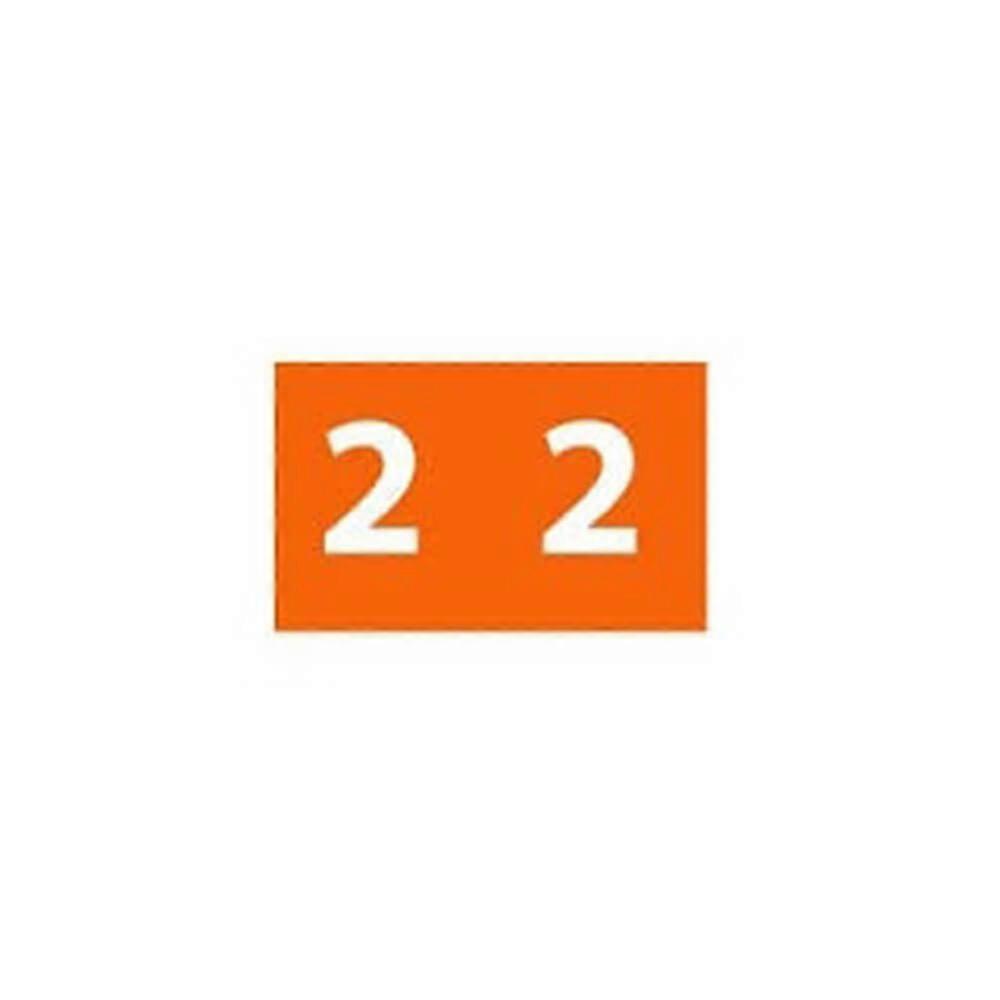 2 ORANGE Avery Sheet Colour Coding Stickers Tags Labels 25x38mm Assorted 180pk
