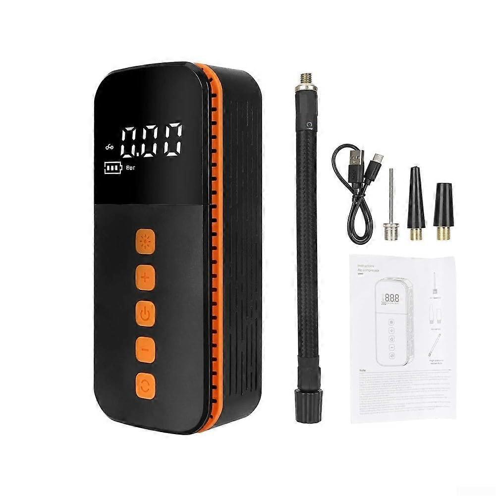 Rechargeable Wireless Air Pump For Scooters And Bicycles, Auto Shut Off, 17 L/min Inflation, Digital Display