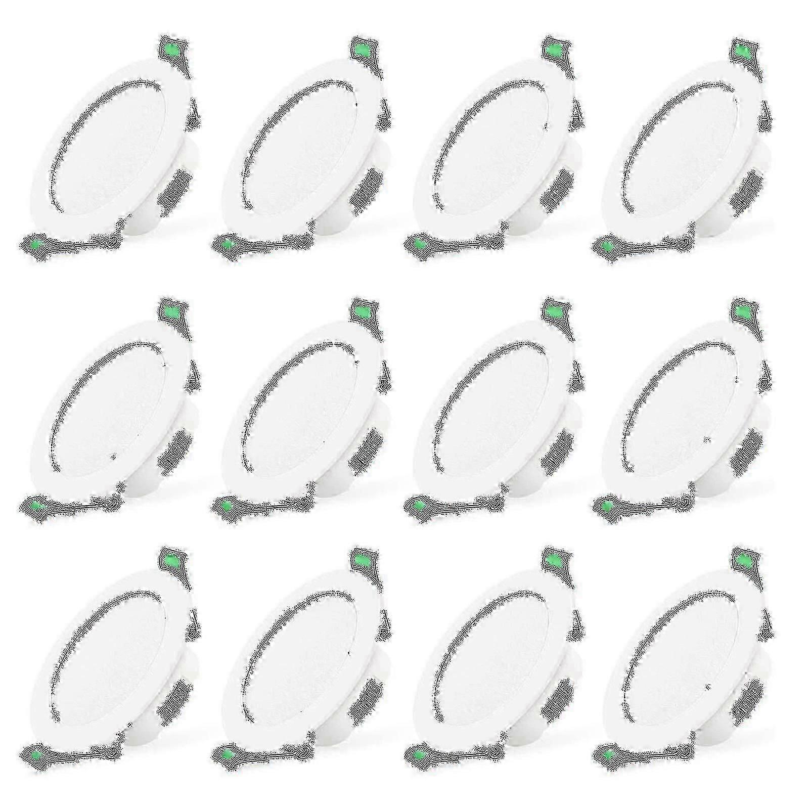 12pcs 7w White Led Downlight Recessed Ceiling Lights Slim Spot Lightp