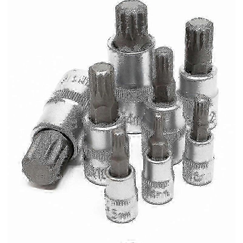 Professional Multi-Tooth Xzn Socket Set 8-Piece M4-M16 Durable