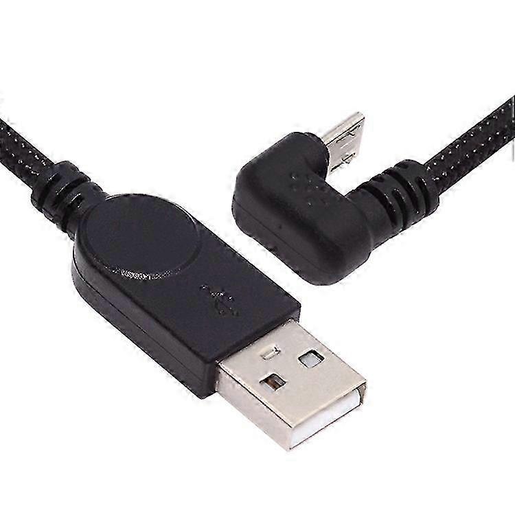 Premium U2-089-OS 1.5m USB 2.0 to Micro USB Data Cable with 480Mbps Transfer Speed - U-Shape Angled Micro Power Cable for All Devices