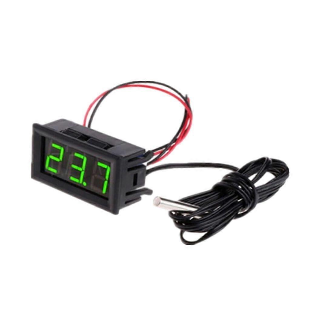 Temperature Control Refrigerator Thermometer With Probes For Real Time Monitoring Digital Thermometer Plastic Green