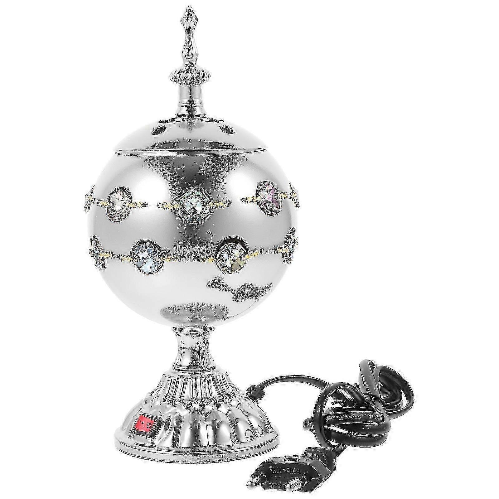 Electric Arabian Incense Burner Desktop Lidded Plug-in Censer Ornament EU Plug