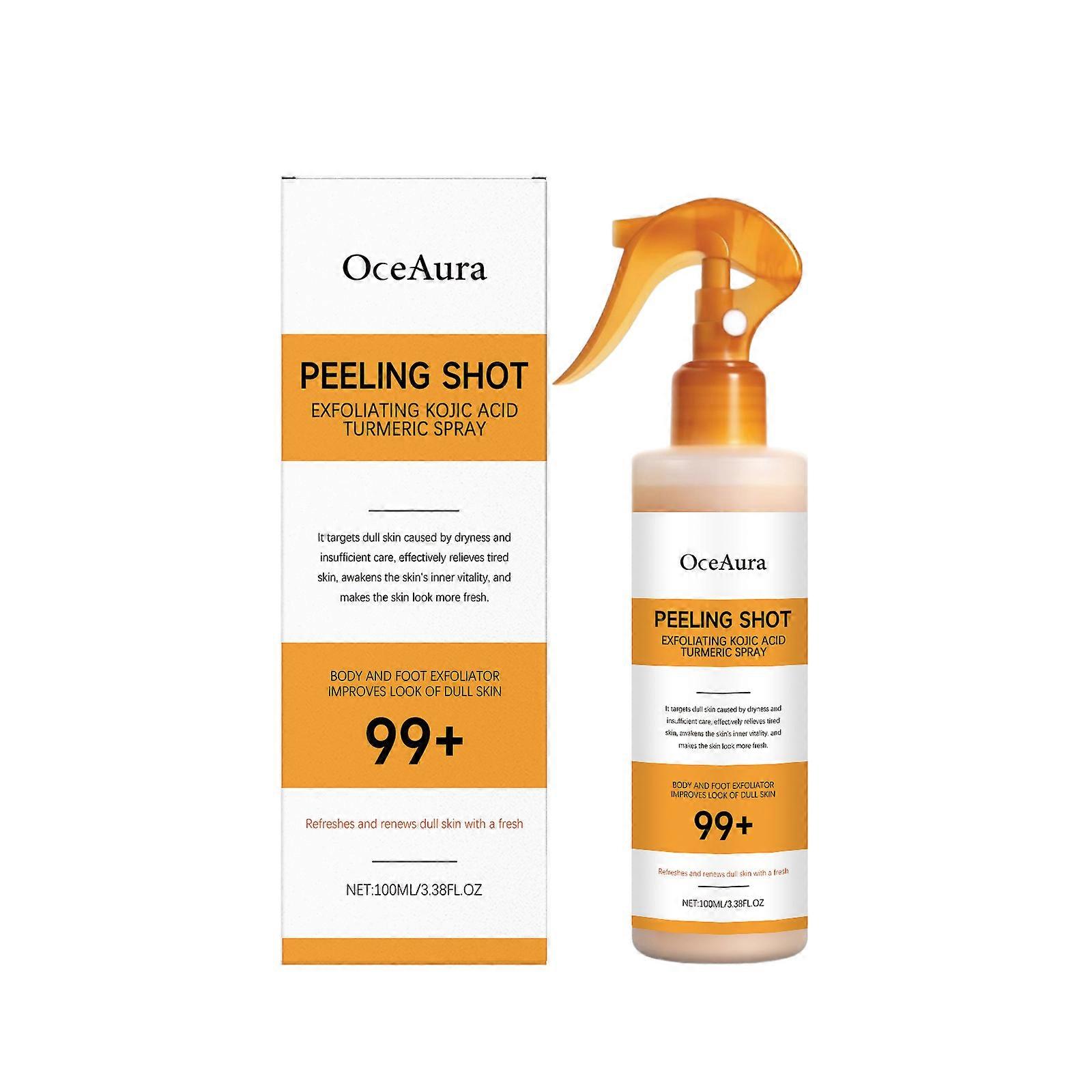 Spray detergente con acido cogico e curcuma