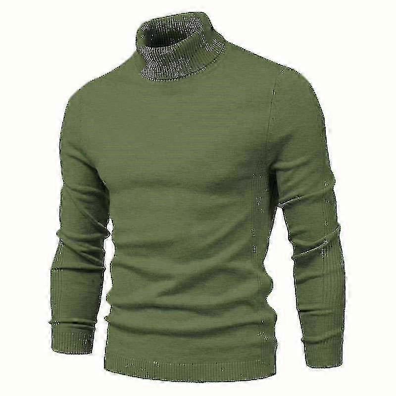 Winter Rollkragenpullover Dick Herren Pullover Casual Rollkragenpullover Einfarbig Qualität Warm Schlank Pullover Männer f26