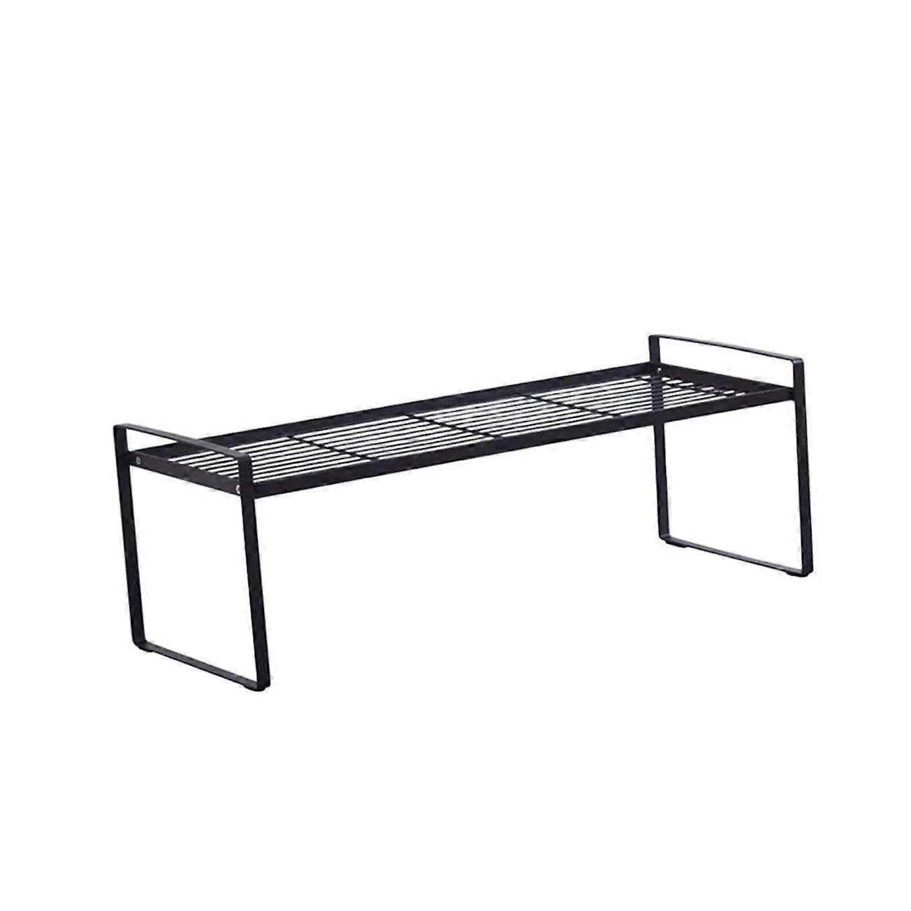 Kitchen Storage Unit Layered Shelf Wrought Iron Pot Rack Cupboard Bins Condiment Holder