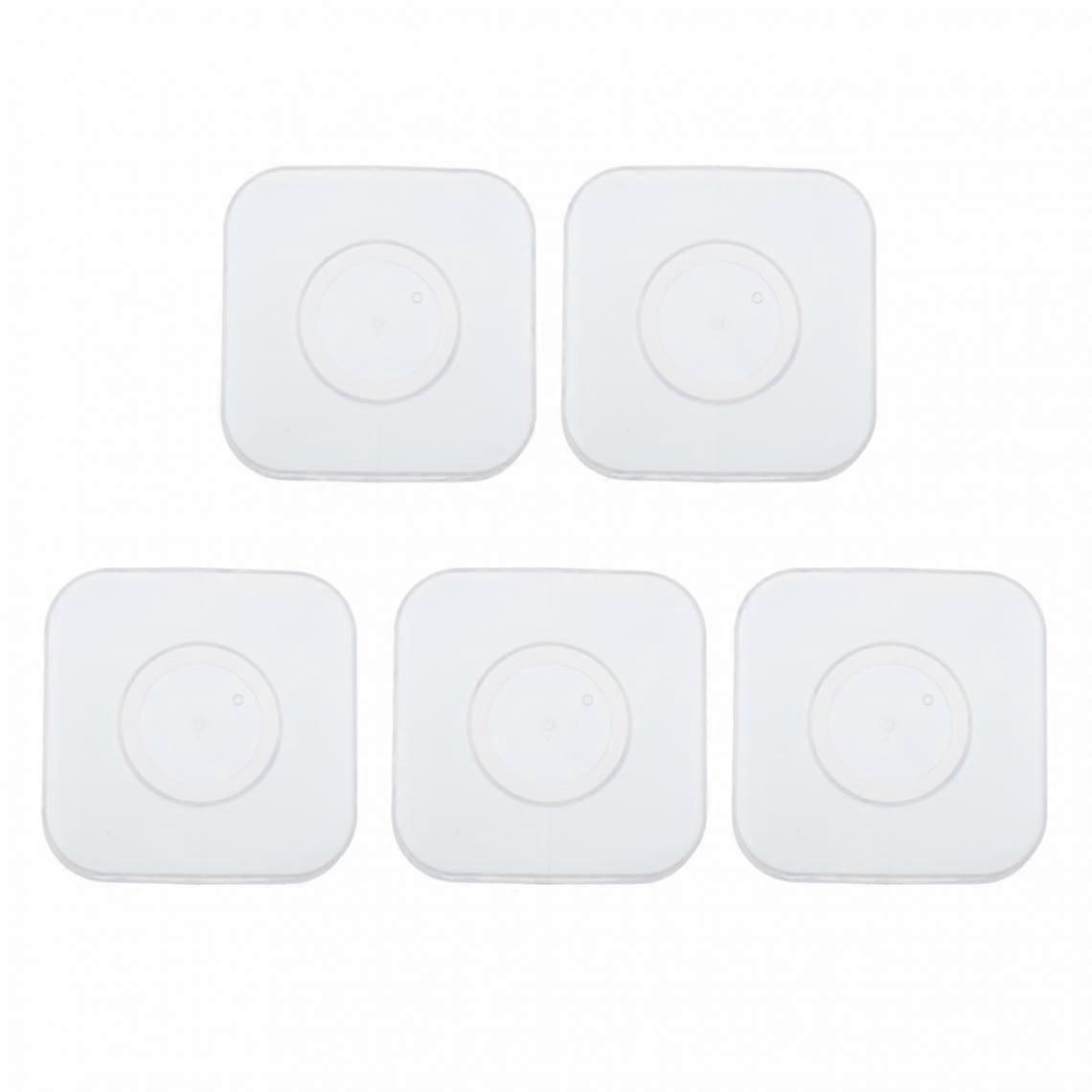 5 Pcs Nano Rubber Universal Multi-Function Holder Lucency Square Pad Sticker