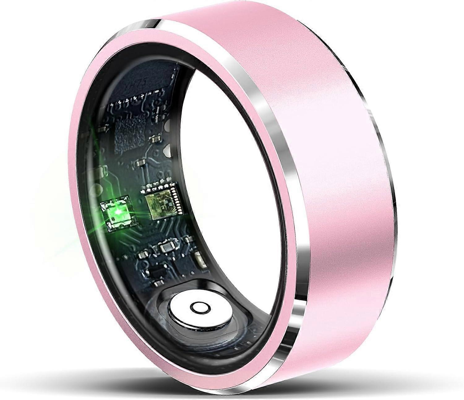 Smart Health Ring Size 8 Pink Health Monitoring Ring