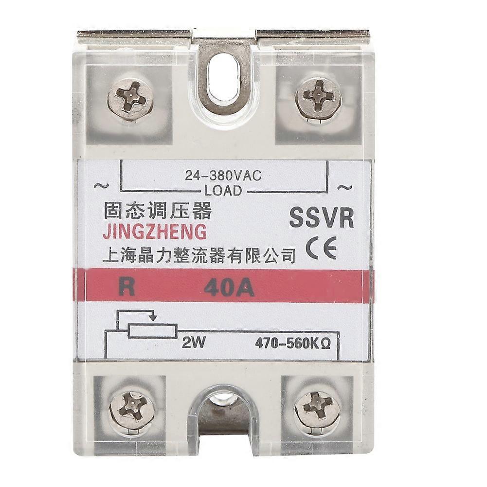 Solid-State Voltage Regulator Single Phase Relay Module Low Frequency SSVR-40A 24-380VAC