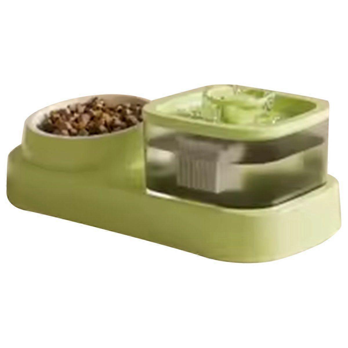 2-in-1 Pets Water Fountain Auto Filter Mute Cat Drinker Bowl Pet Feeder Recirculate Filtring Drinke
