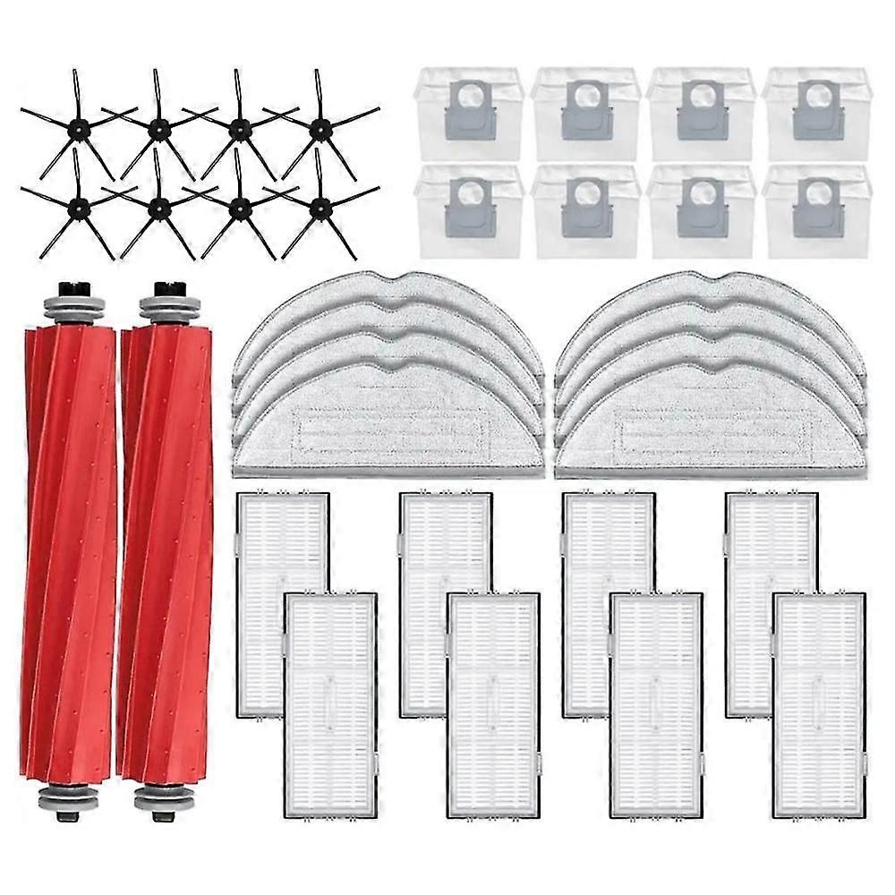 Main Side Brush Filter Mop Dust Bag  Compatible with S7 Maxv Ultra Pro Robot Vacuum