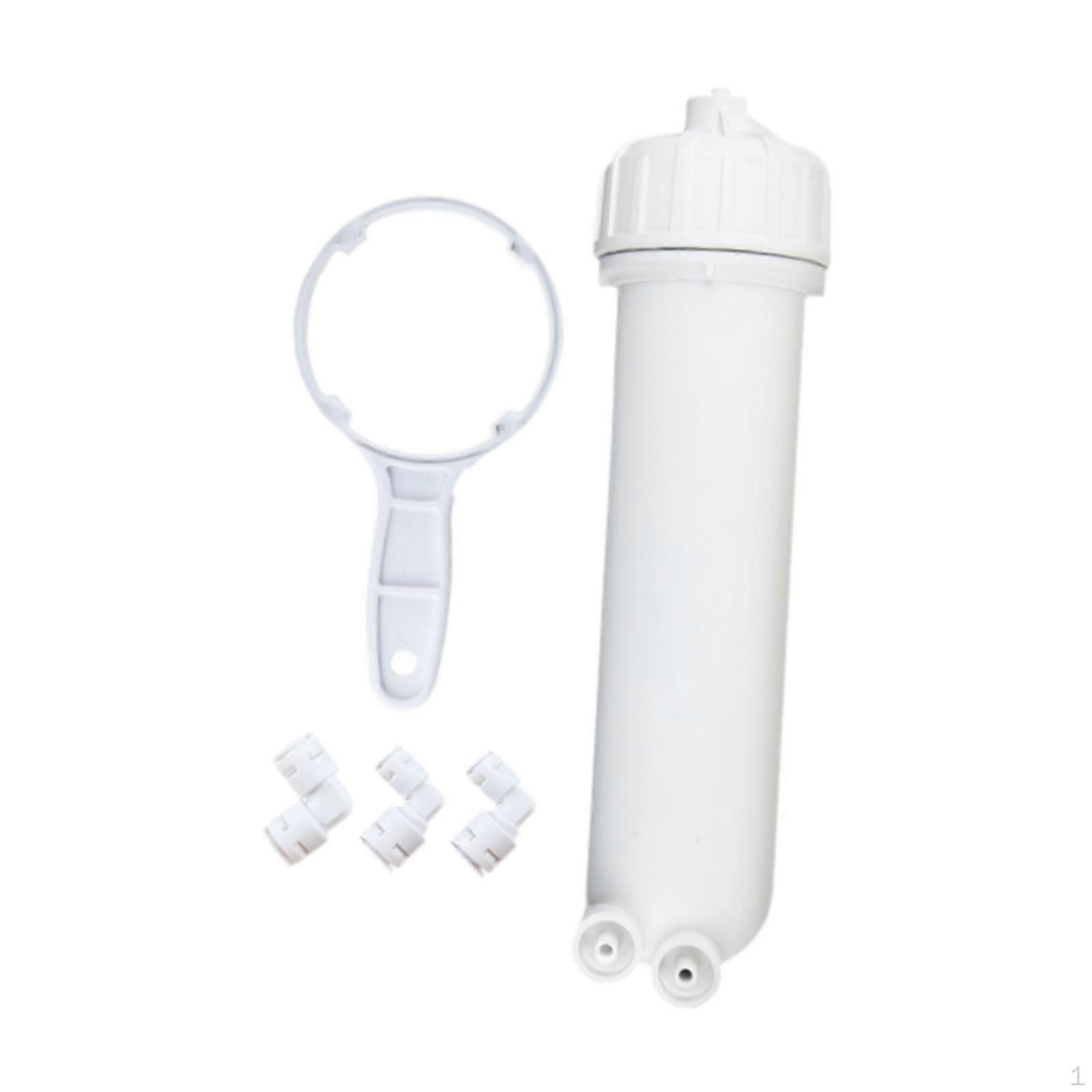 Home Use RO Membrane Housing Assembly with Elbow Fittings and Installation Wrench