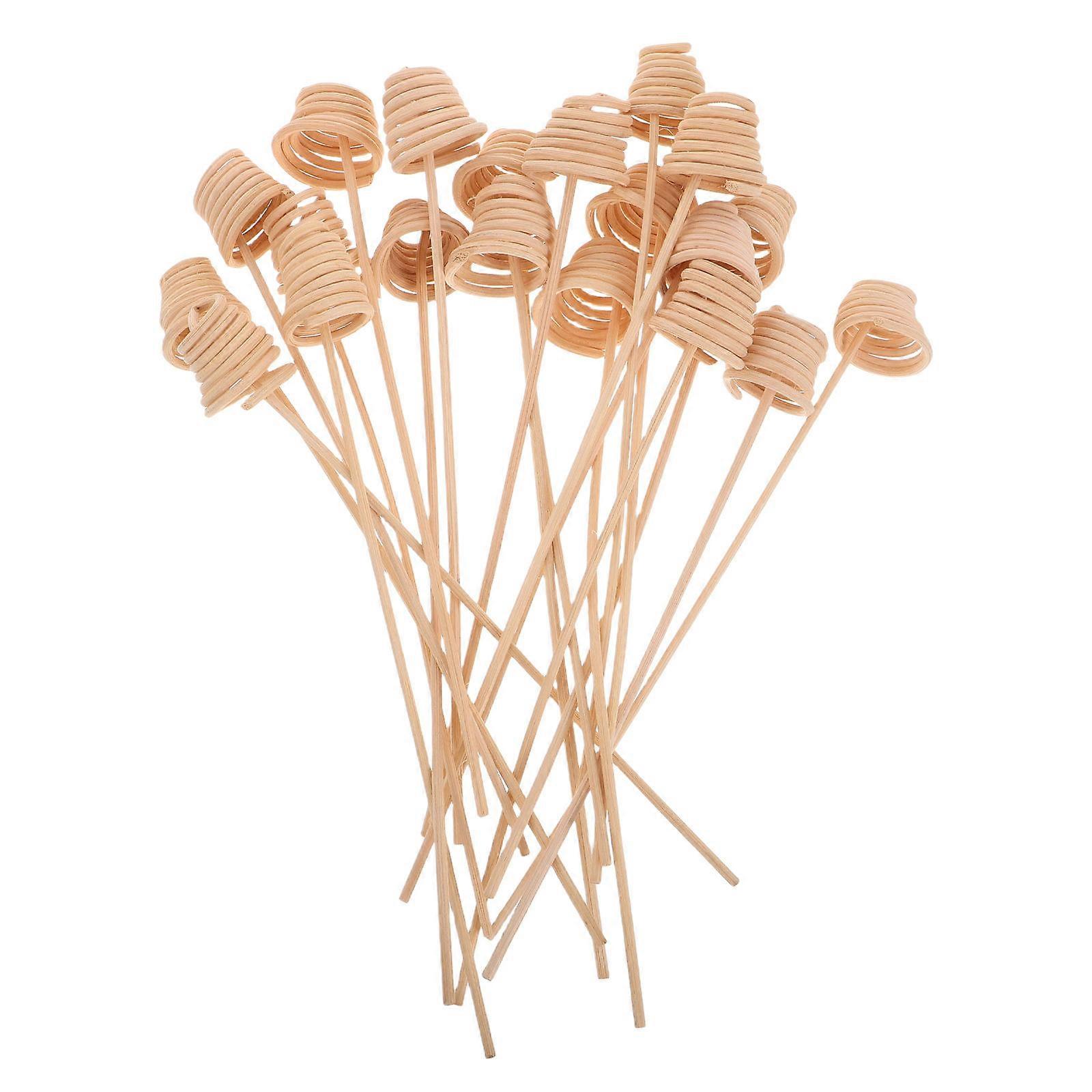 Fragrance Refill Sticks 20Pcs Wavy Rattan Diffuser Replacement Aroma Sticks