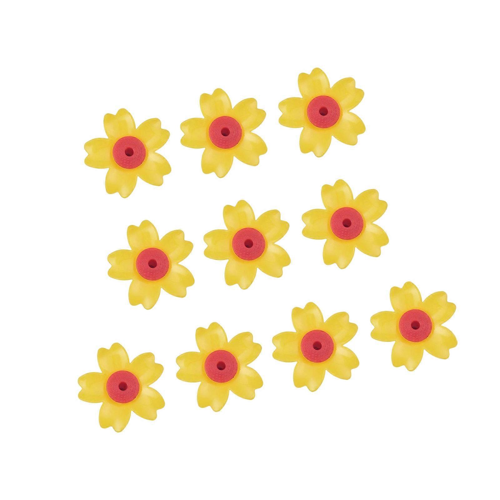 Vibrant Replacement Flowers For Hummingbirds Feeders Durability Weatherproofed Multiple Color Option Multicolor