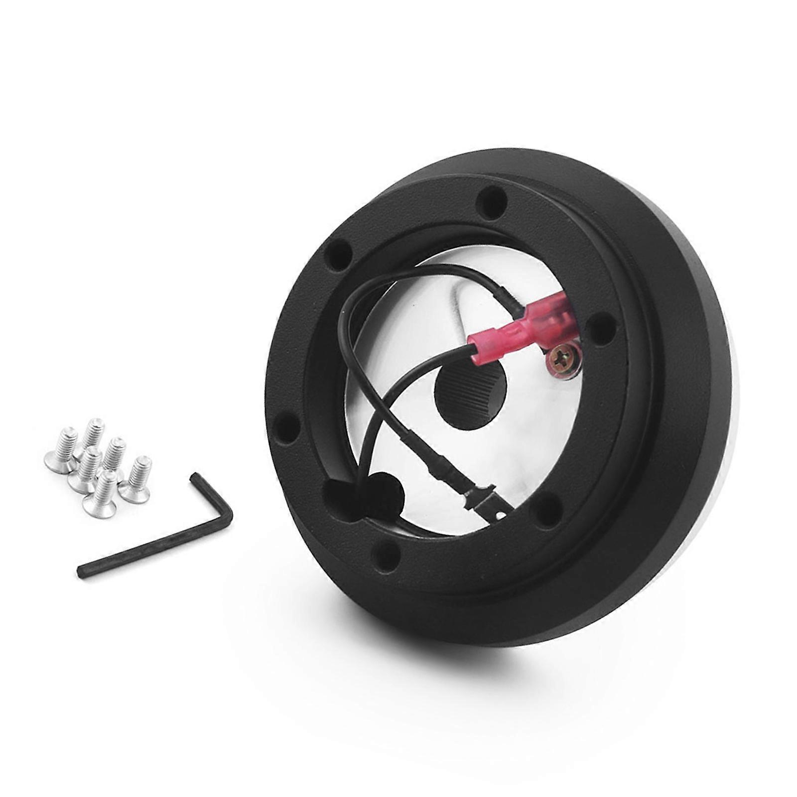 6 Bolt 110H Steering Wheel Adapter Kit Hexagonal Tool Durability Aluminum Alloy Include Hardware Suitable For Automotive Multicolor