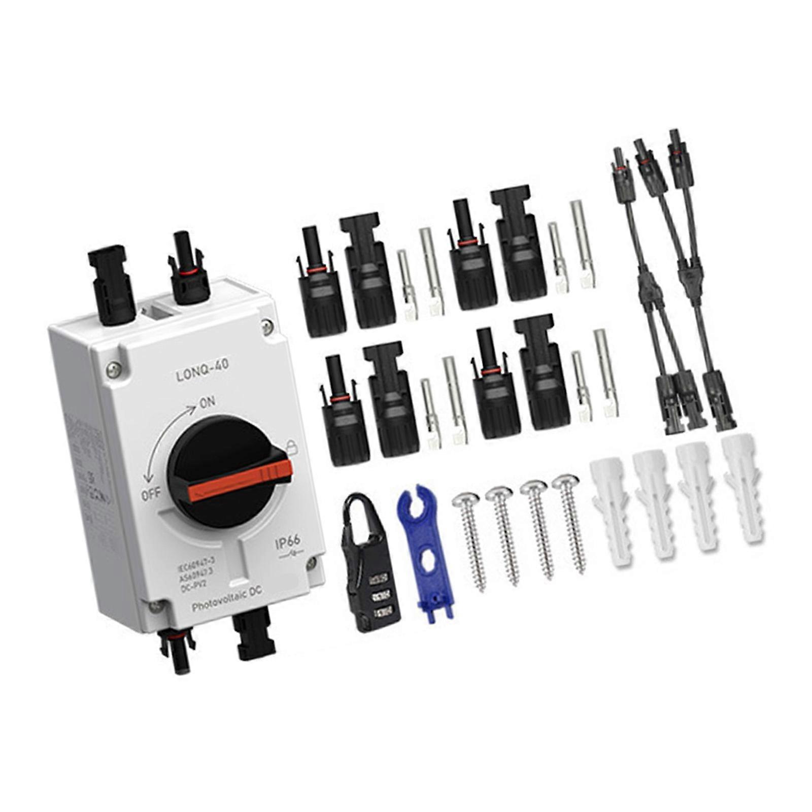 32A 1200V DIRECT CURRENT Solar Separate Change IP66 Impermeable For Photovoltaic Panel Structure With Link Agreement Multicolor