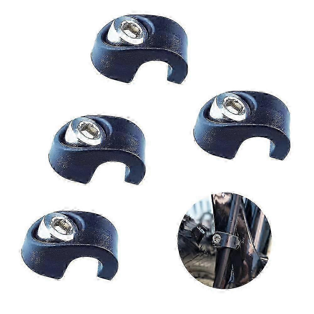 4 PCS Removable Brake Cable Hose Clamps