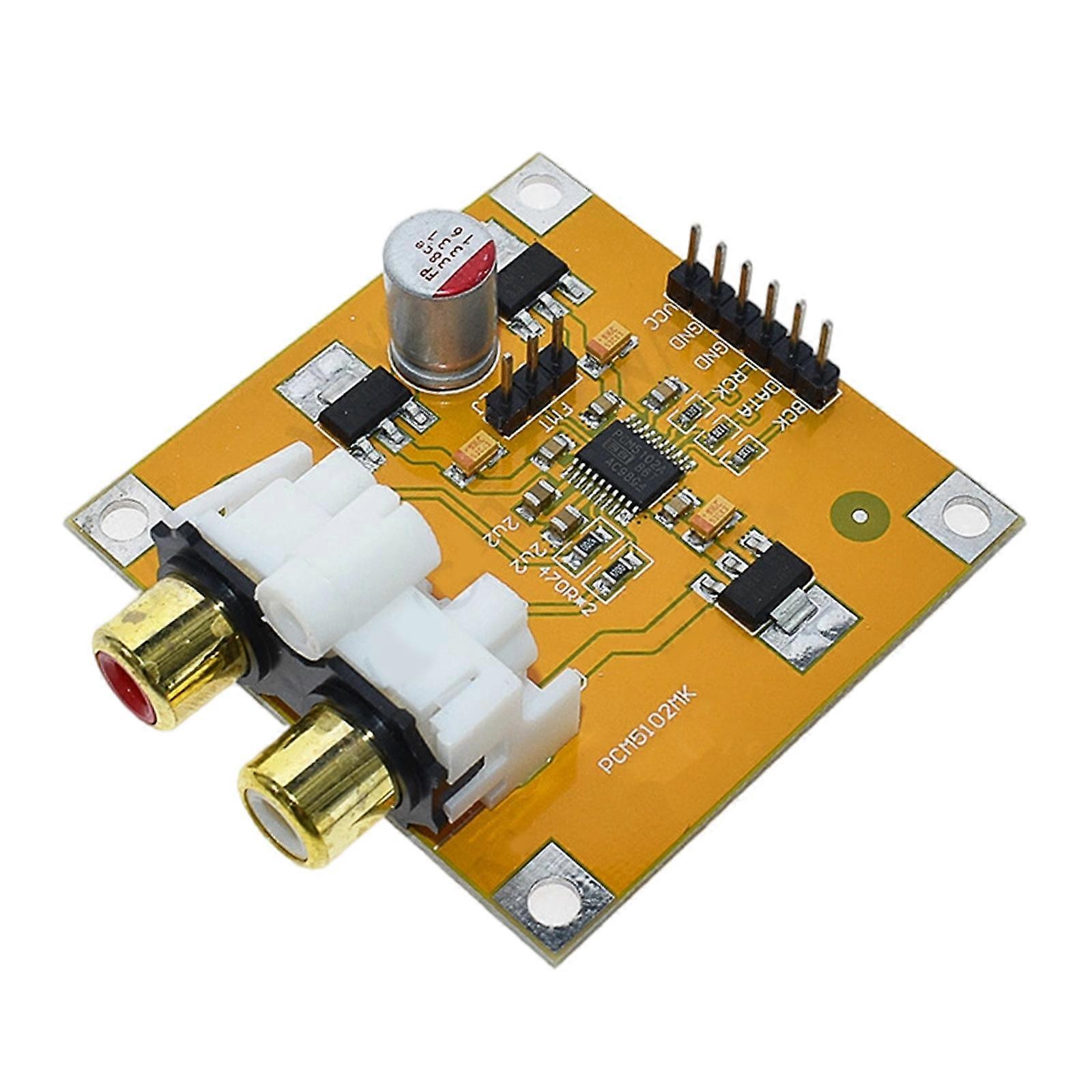 Energy Efficient PCM5102A Digital Auditory Adapter Module Easy Installation For DIY Electronics Projects Multicolor