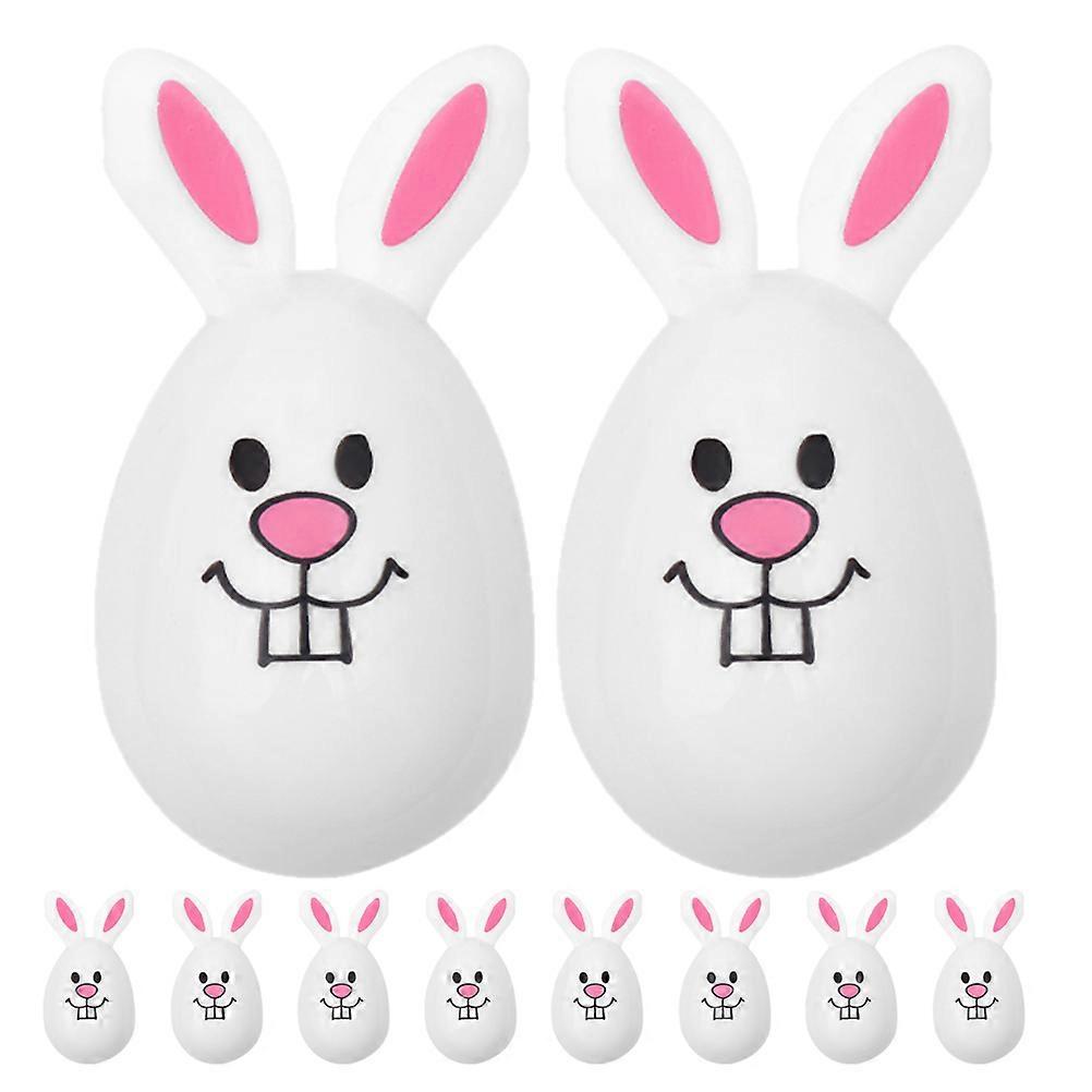 10pcs Fillable Easter Eggs Rabbit Shape Eggs Openable Eggs Fillable Eggs Candy Holder