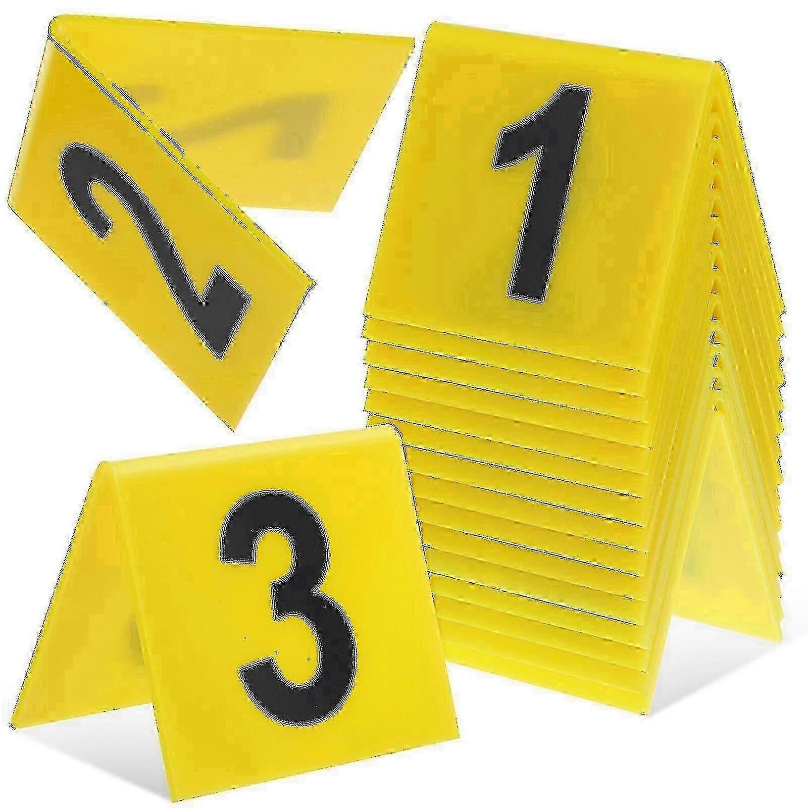 e 15 Pcs Evidence Markers Crime Scene Markers Crime Scene Decorations Multi-function Desk Number Markers_Featured Gift