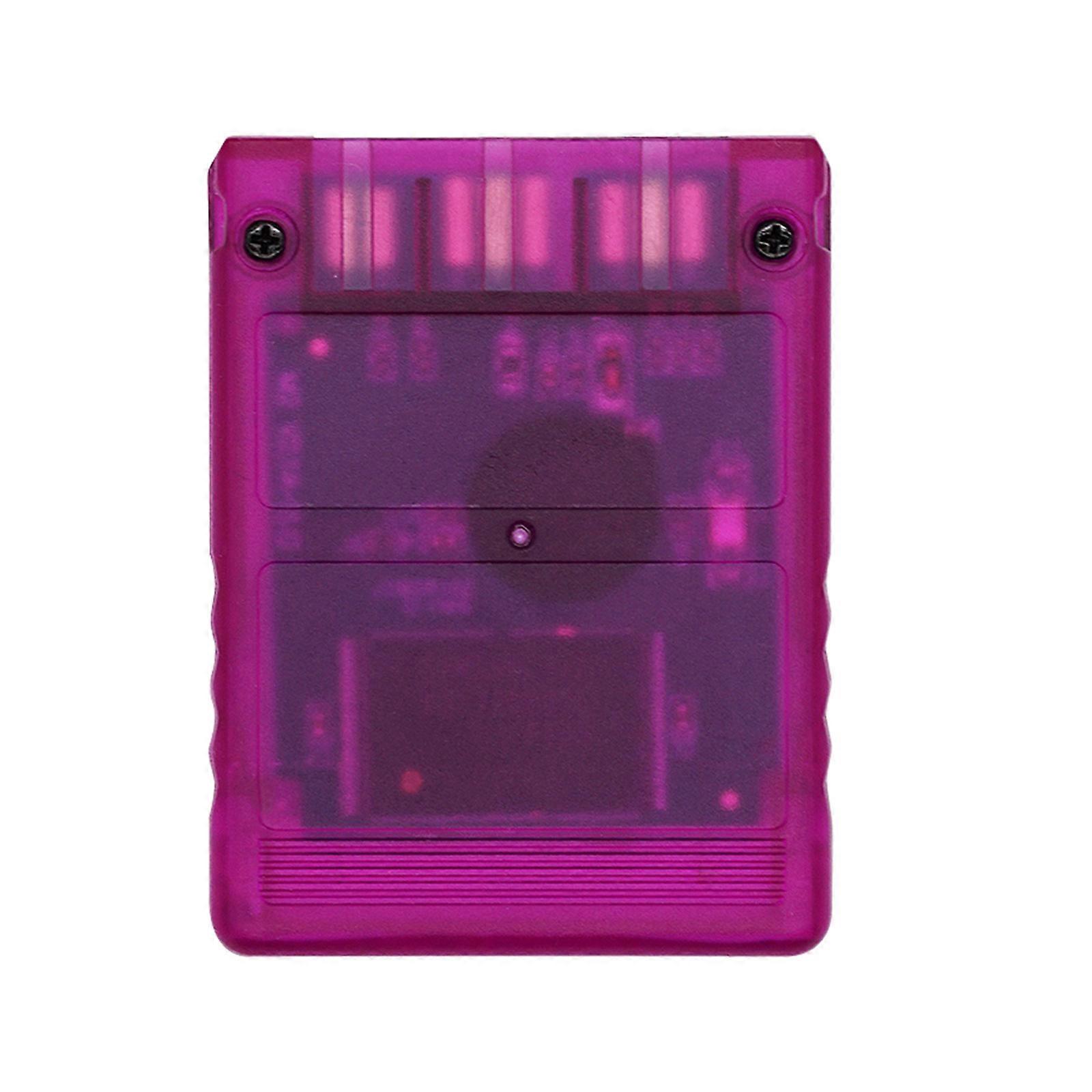 FreeMcBoot Card Memory Card 8MB with FMCB Function for P2 Game Console Hard Disk Game Boot Program Card  transparent purple