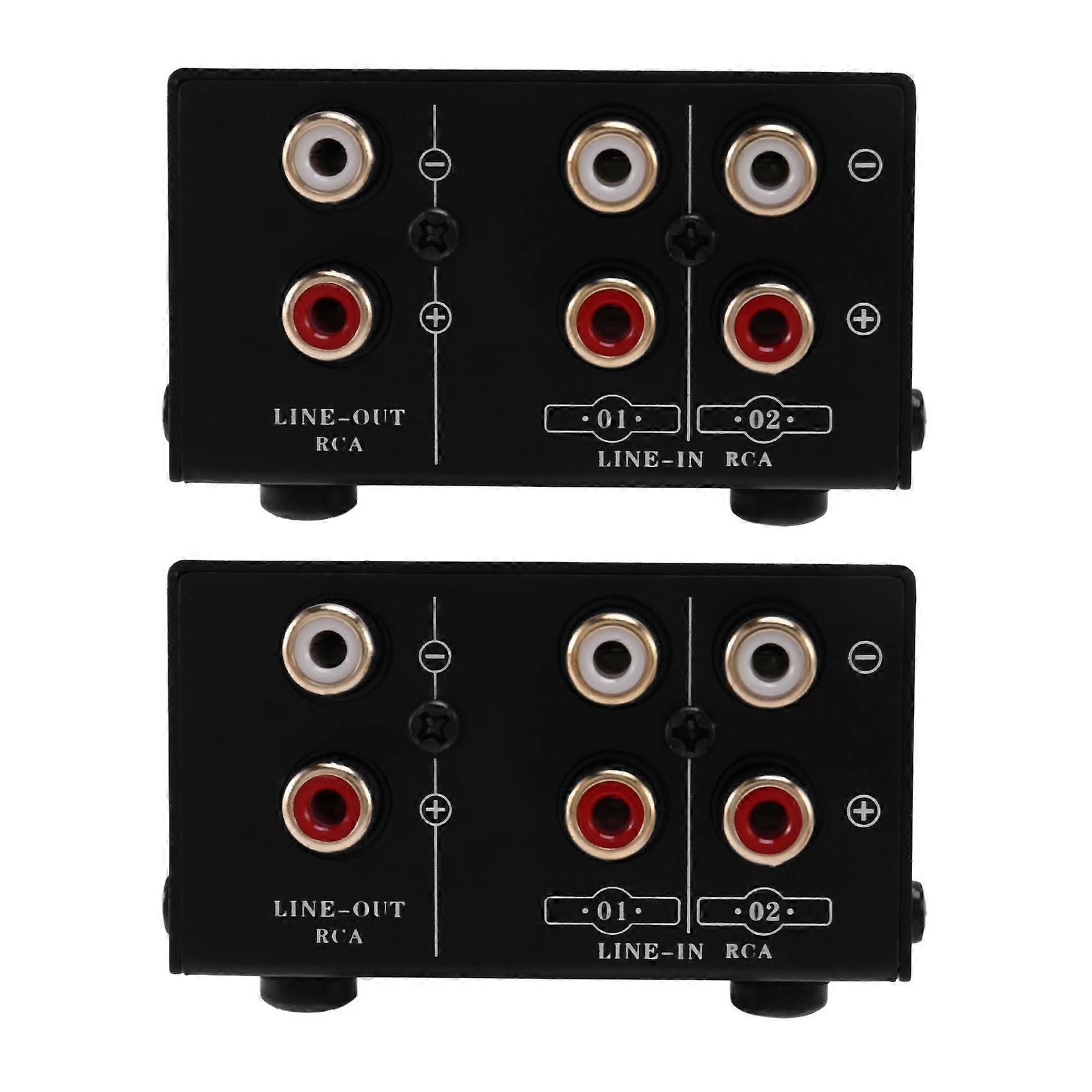 2X 2 in 1 Out or 1 in 2 Out Audio Source Signal Selector, Switcher, Speaker, Audio Source, Switcher, RCA Interface