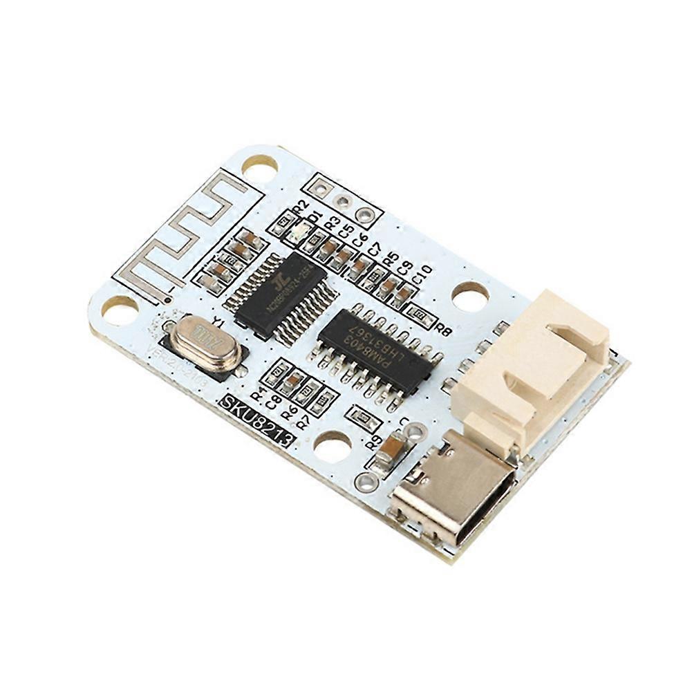 DC 5V Bluetooth Amplifier Board 3W+3W 2.0 Channel HiFi Stereo PAM8403 Type-C Interface Mini Digital Amplifier Module B