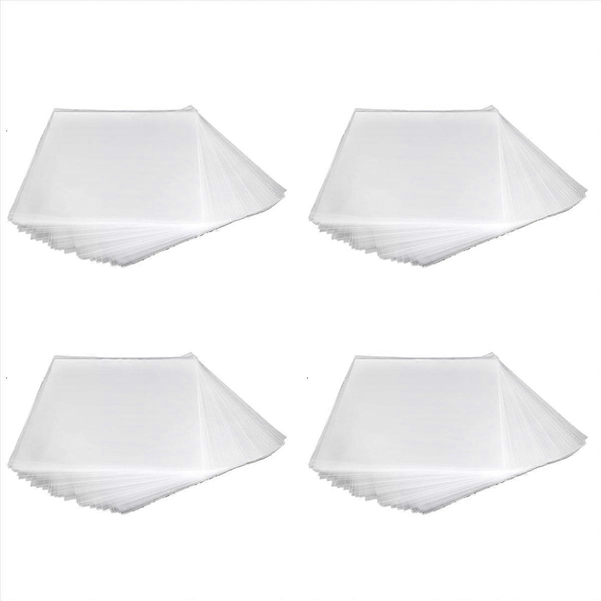 50PCS Gel Record Cover for Turntable Player LP Record Flat Open